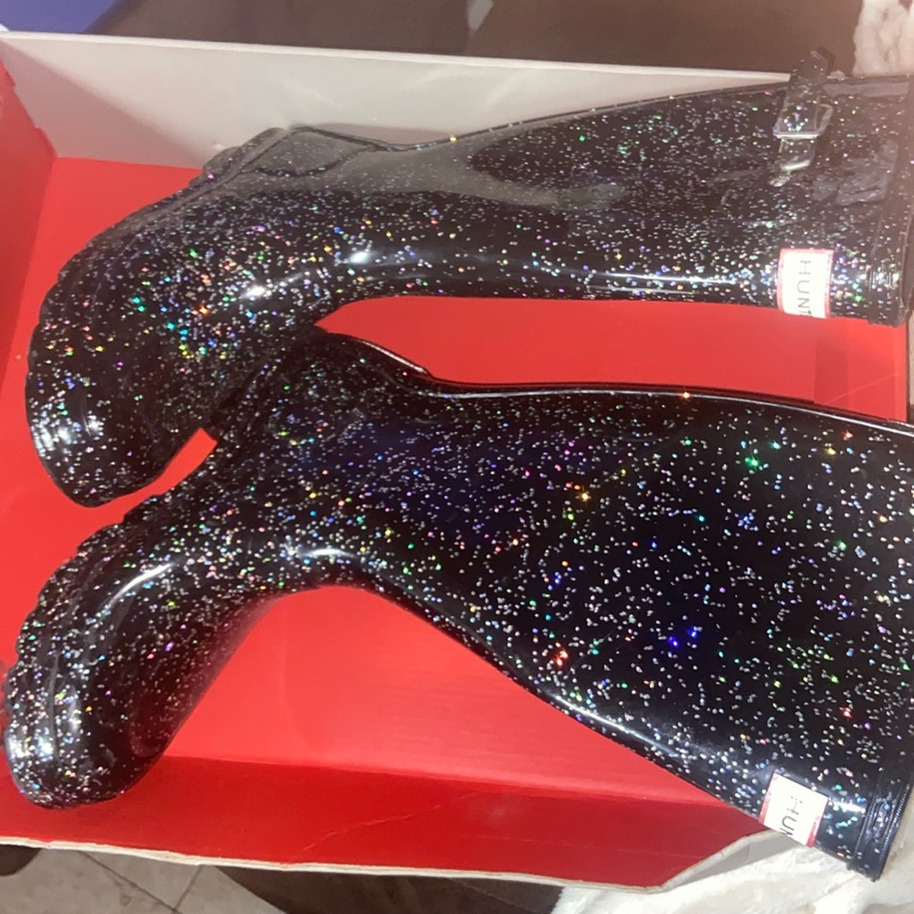 Kids Hunter Glitter Boots
